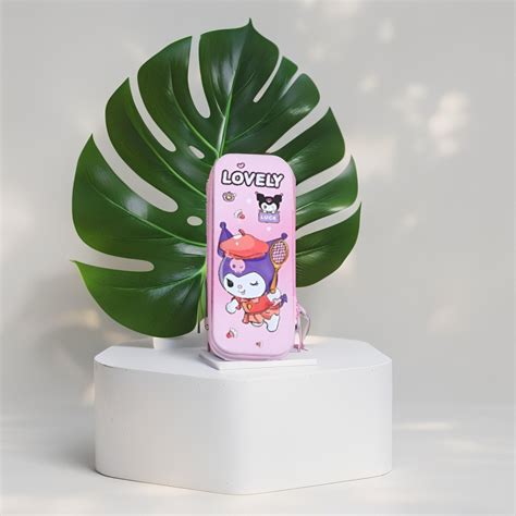 Cute Kuromi Hard Shell Pencil Case | Lovely Tin Stationery Box for ...