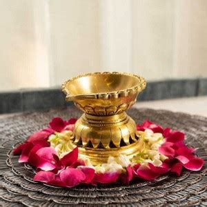 mypoojabox Traditional Brass Diya for Pooja Brass Table Diya Price in ...