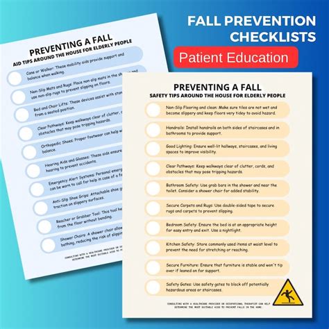 Image result for Printable Fall Prevention Checklist