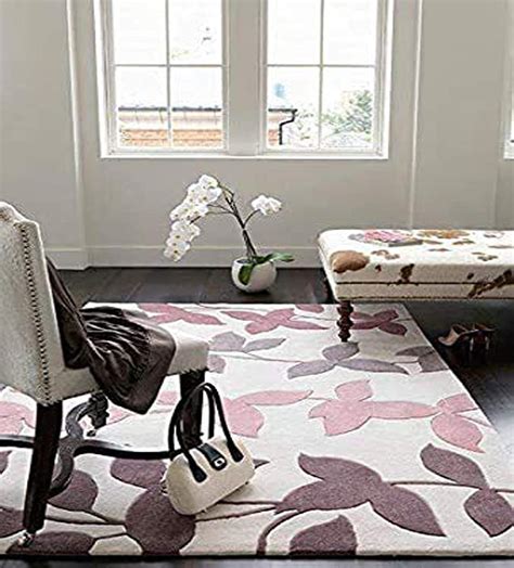 Buy AKIRA CARPETS Embossed Carved Handmade Tuffted Woollen Thick ...