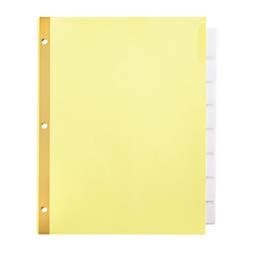 Office Depot Brand Insertable Dividers with Big Tabs, Buff, Clear Tabs ...