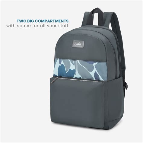 Buy Genie Tiffany 22L Charcoal Black Laptop Backpack Online