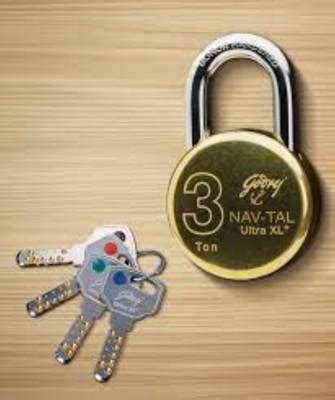 Godrej ultra xl padlock having - computersied dimple key with 4 keys ...