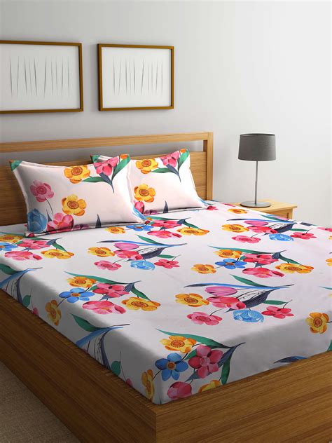 Super Soft Cotton Blend Super King Size Double Bedsheet by Arrabi ...