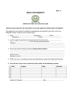 Moi University Logo - Fill Online, Printable, Fillable, Blank | pdfFiller