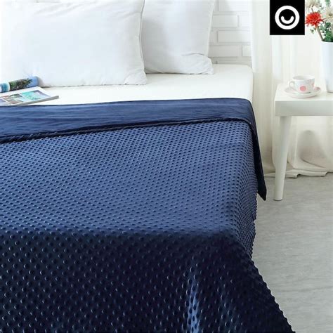 Cozy Tyme Eshe Navy 48-in x 72-in Weighted Blanket B17020-8NYT-LS at ...