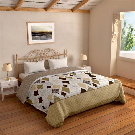 Buy SPACES Essentials Printed Double Bed Comforter- 218 X 224 cm from ...