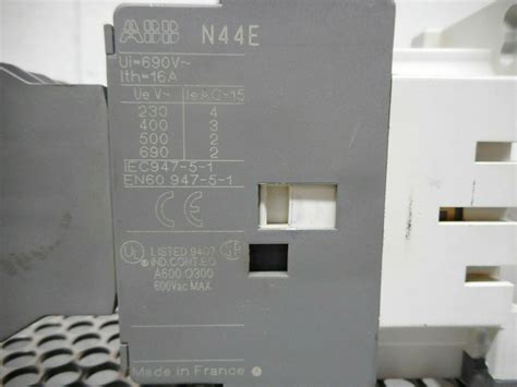 ABB N44E Contactor 16A 600V R84 Coil 110V 50Hz India | Ubuy