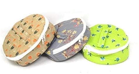 Buy SPS Collection Cotton 3 Piece Roti Cover Set - Multicolour ...