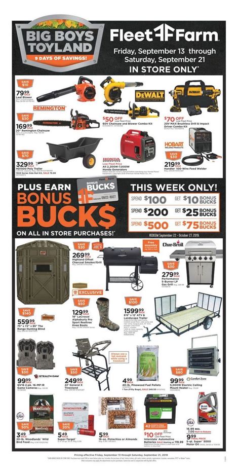 Fleet Farm Weekly Ad Sep 13 - Sep 21, 2019