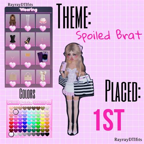 Dress To Impress- Theme: Spoiled Brat PLEASE DO NOT RE-UPLOAD OR ...