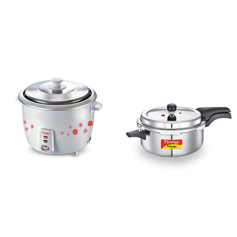 Buy Prestige PRWO 1.8-2 700-Watts Delight Electric Rice Cooker with 2 ...