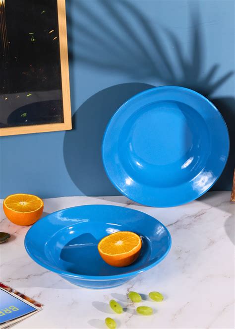 Luster Blue Pasta Plate – WeavingHomes