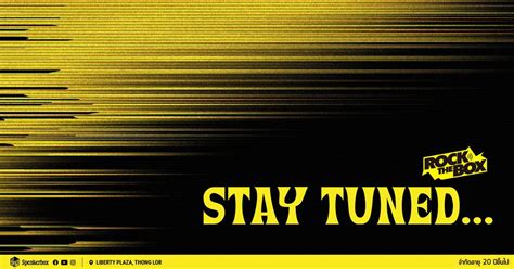 Rock The Box — Full Lineups TBA, Speakerbox, Bangkok, 5 July 2025 ...