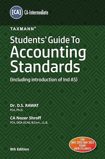 Buy Taxmann's Students' Guide to Accounting Standards (Paper 1 & 5 ...