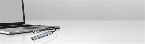 Amazon Basics 4-in-1 Hub Multiport Adapter, USB Hub with Aluminium ...