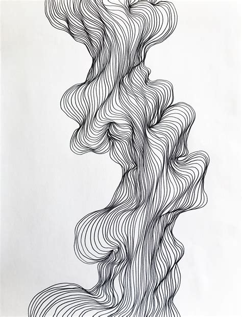 This original line illustration is hand drawn with black ink. The line ...
