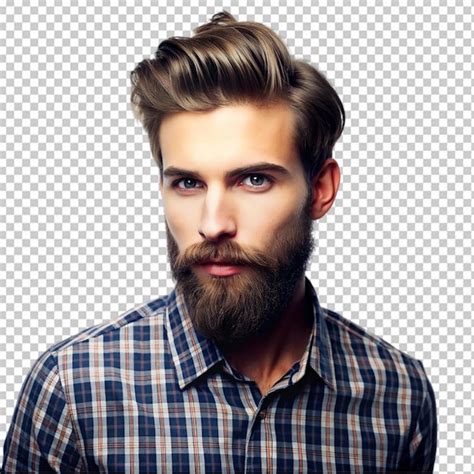 Beard man on transparent background | Premium AI-generated PSD