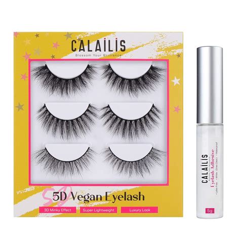 Buy CALAILIS False Eyelash, Natural False Lashes, Fluffy Dramatic ...