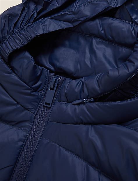 Buy Feather & Down Hooded Puffer Gilet at Marks & Spencer