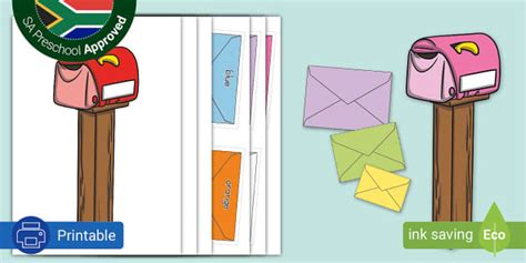Post Office Colour Matching Activity (teacher made) - Twinkl