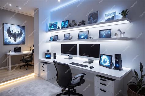 Image result for Black Wall LED Computer