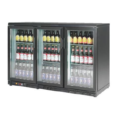 By Kitchen DBB-350 Behind Bar Bottle Cooler Cabinet, Three Doors ...