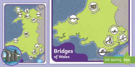 Welsh Rivers Map - Rivers in Wales (teacher made) - Twinkl