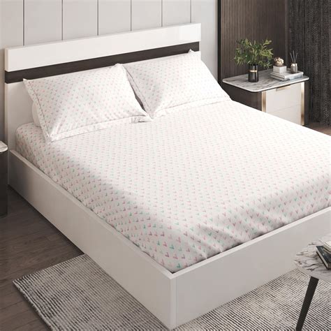 Buy Slate Cotton 150TC Printed 3Pcs Queen Bedsheet Set from Home Centre ...