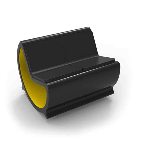 Modern design Solid Surface 2 seater rocking sofa Moon, made in Italy