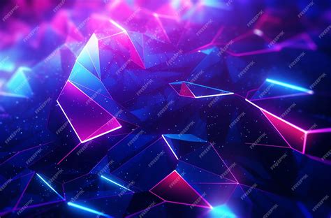 Premium AI Image | Ultra Violet and Blue Light of neon Background ...