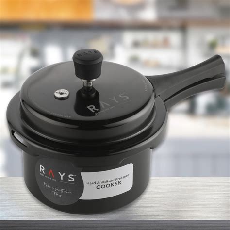 2.5 Litre Aluminium Rays Black Beauty Pressure Cooker – DeoDap