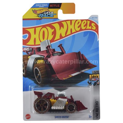 Hot Wheels Speed Dozer Red – Krazy Caterpillar
