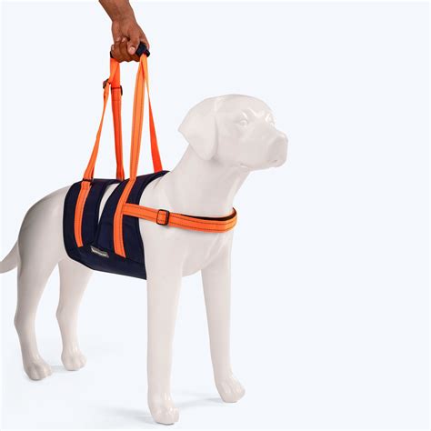 HUFT Trooper Mid-Body (Belly) Support Lift Harness For Dogs - Navy Blu ...