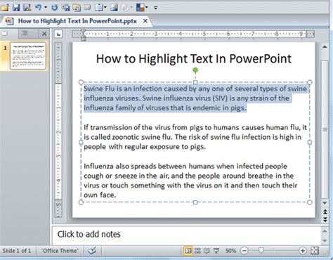 Image result for How to Highlight Text in PowerPoint