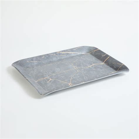 Buy Glen India Selik Melamine Printed Serving Tray - 31.1x22.9cm from ...