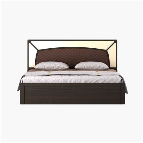 Buy Nexon Aura King Bed with Box Storage - Brown from Home Centre at ...