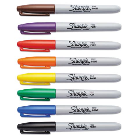 Sharpie SAN30078 Fine Point Permanent Marker, Assorted, 8/Set