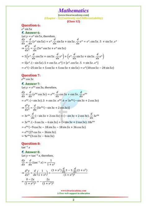 Class 12 Maths Exercise 5.2 Question 7 的图像结果