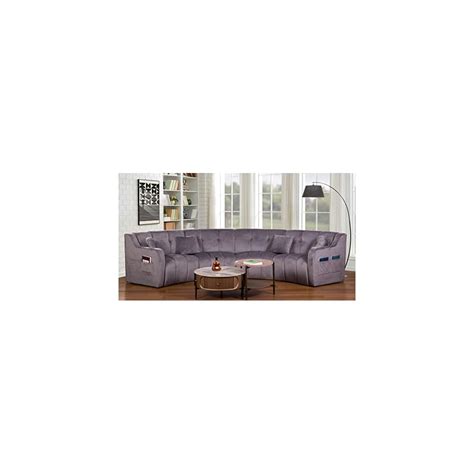 Buy Legend Vansen Velvet Floor Sofa 4 Seats Symmetrical Modular Legless ...