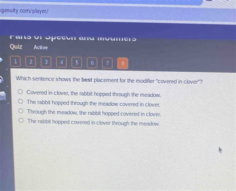 Solved: Fans or Speecn and Modmers Quiz Active 1 2 3 4 5 6 7 8 Which ...