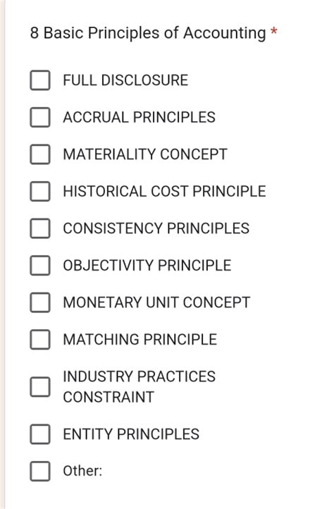 Solved: Basic Principles of Accounting * FULL DISCLOSURE ACCRUAL ...