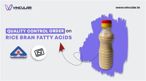 BIS-ISI Certificate for Rice Bran Fatty Acids | Vincular