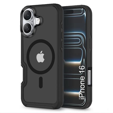 LuxuryKase Shockproof Transparent Matte Back Cover for iPhone 16 ...