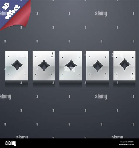 A royal straight flush playing cards poker hand in hearts icon symbol ...