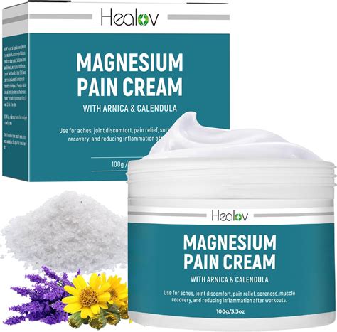 Amazon.com: Magnesium Cream – Pure Soothing Magnesium Lotion for Pain ...