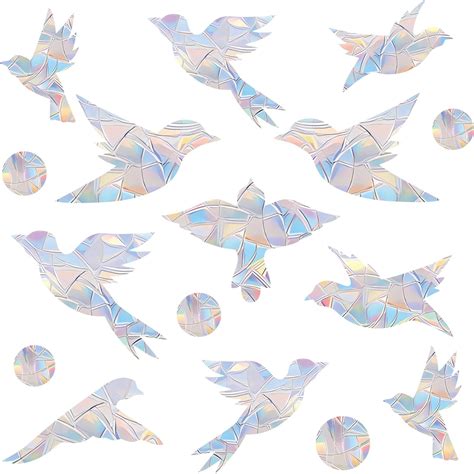 Amazon.com: VIKISSM 33 PCS Swift Rainbow Bird Window Stickers to ...