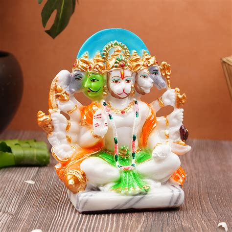Buy Servdharm Panchmukhi Hanuman Ji Murti | Statue for Home Decor ...