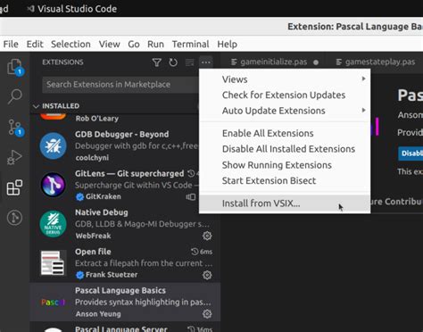 Image result for Visual Studio Code Add VSIX Extension