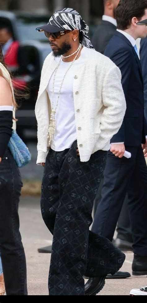 Kendrick Lamar in Chanel | Street fashion men streetwear, Mens fashion ...